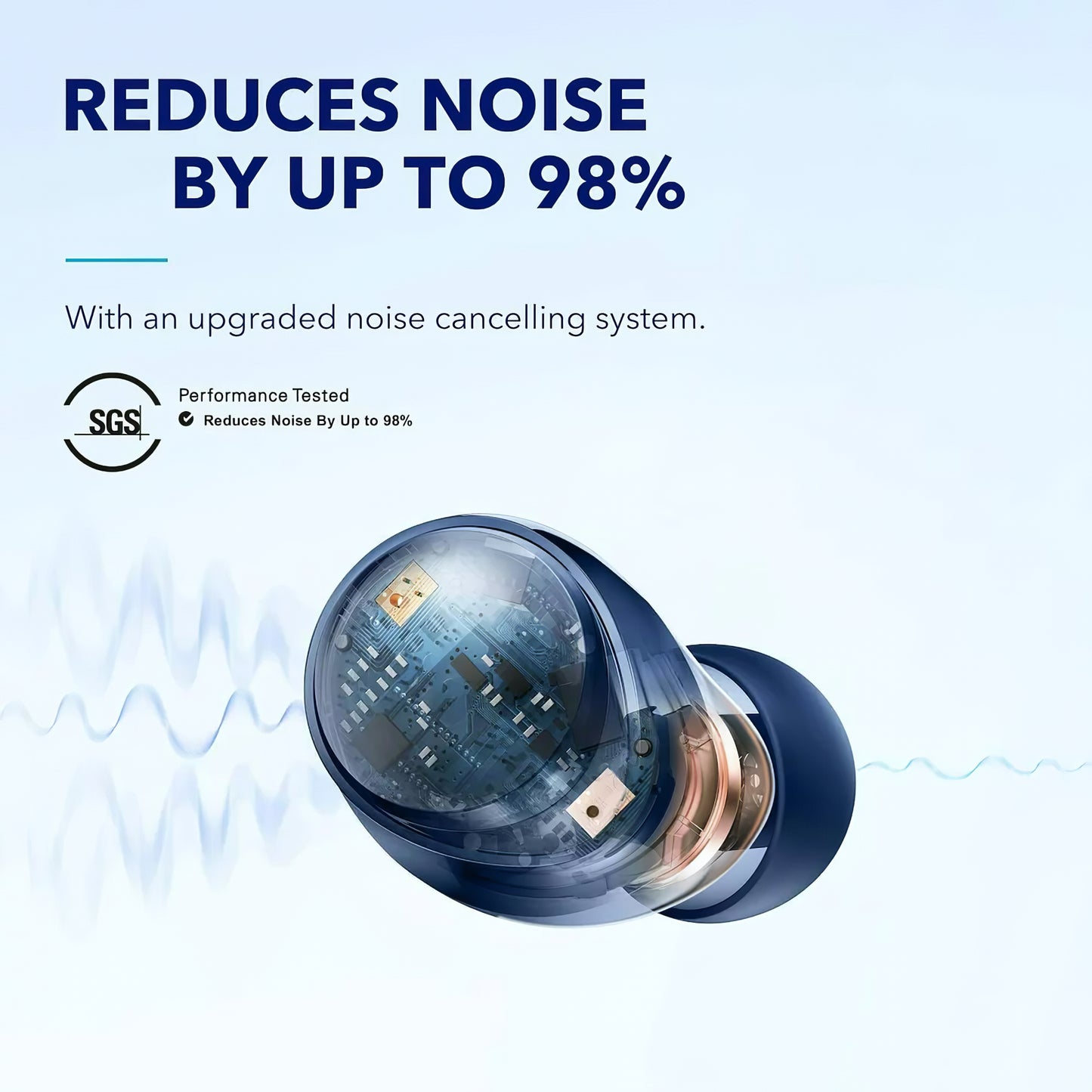 Handsfree Bluetooth Anker SoundCore Space A40, TWS, MultiPoint, Plavi A3936G31