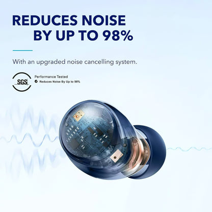 Handsfree Bluetooth Anker SoundCore Space A40, TWS, MultiPoint, Plavi A3936G31