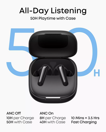 Handsfree Bluetooth Anker SoundCore R60i, TWS, ANC, Crna D1202G11
