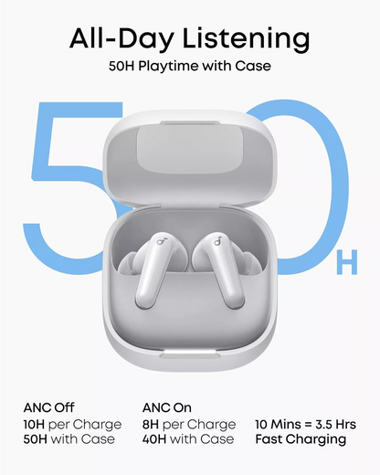 Handsfree Bluetooth Anker SoundCore R60i, TWS, ANC, Bijela D1202G21