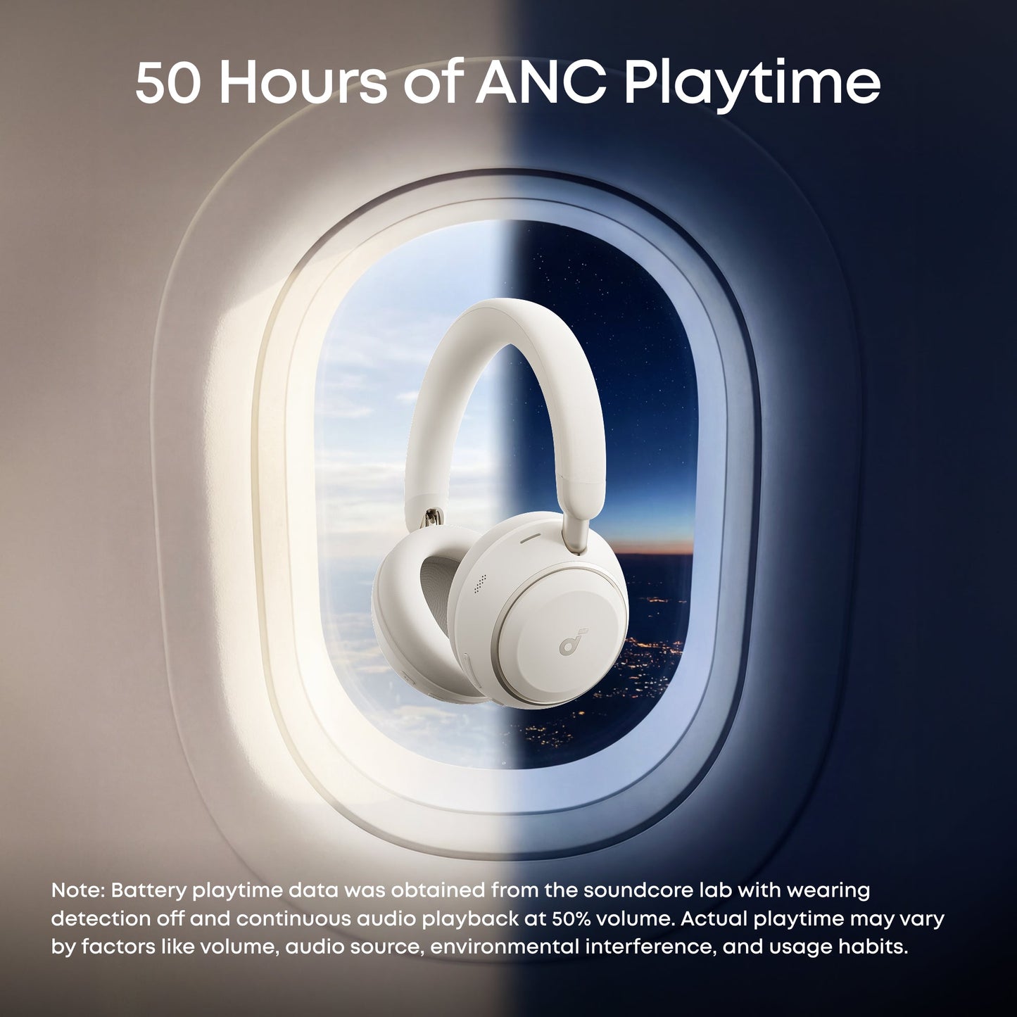 Handsfree Bluetooth Anker SoundCore Space 2, A2DP, ANC, Bijela D1402G21