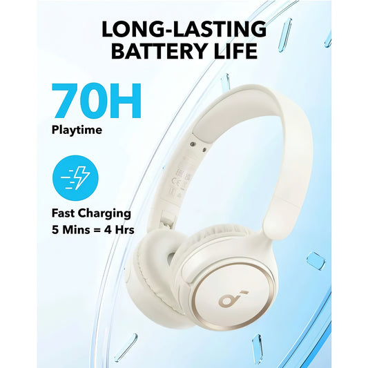 Handsfree Bluetooth Anker Soundcore H30i, Multipoint, A2DP, Bijeli A3012G21