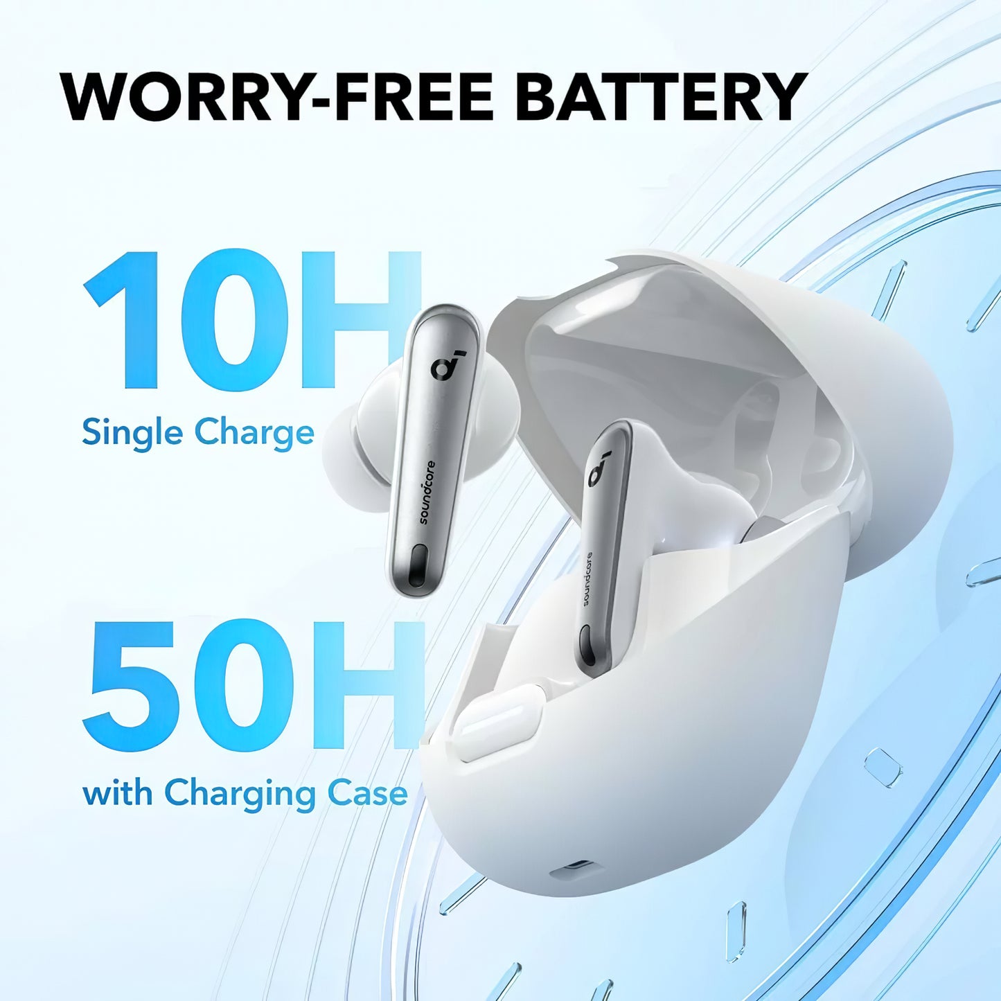 Handsfree Bluetooth Anker SoundCore Liberty 4 NC, TWS, ANC, MultiPoint, Bijeli A3947G21