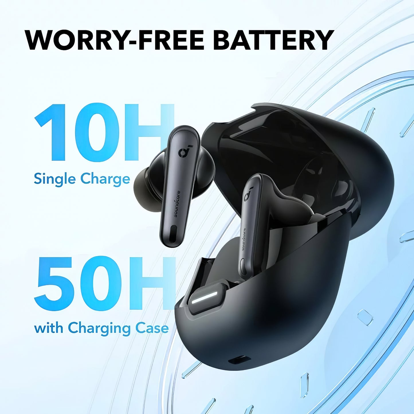 Handsfree Bluetooth Anker SoundCore Liberty 4 NC, TWS, ANC, MultiPoint, Crni A3947G11