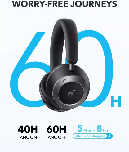 Handsfree Bluetooth Anker Soundcore Space One Pro, A2DP, ANC, Crni A3062G11