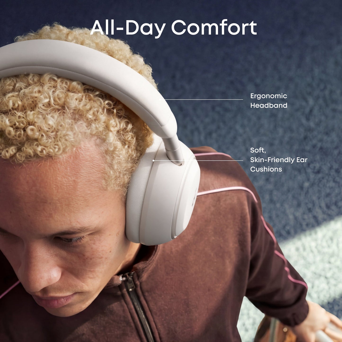 Handsfree Bluetooth Anker SoundCore Space 2, A2DP, ANC, Bijela D1402G21