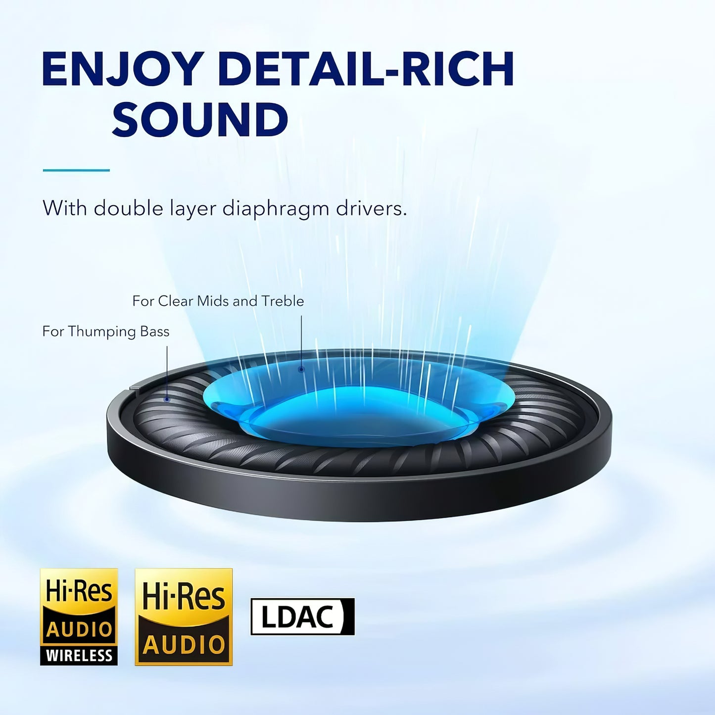Handsfree Bluetooth Anker SoundCore Space Q45, Multipoint, A2DP, ANC, Bijeli A3040G21