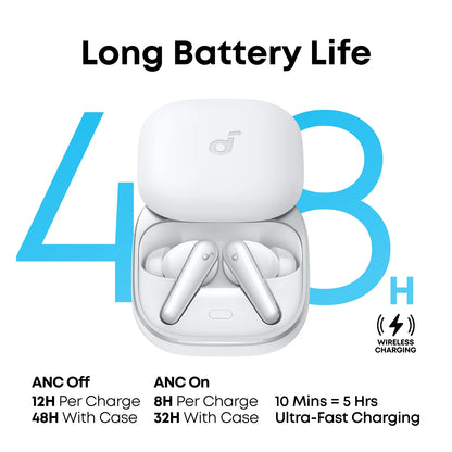 Handsfree Bluetooth Anker SoundCore Liberty 5, TWS, ANC, Bijela A3957G21