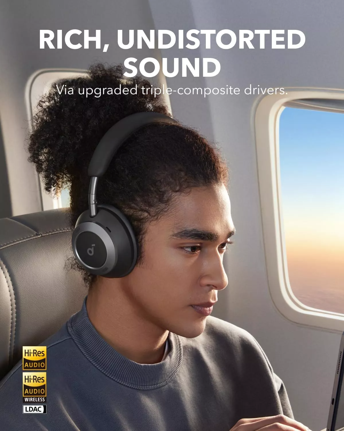 Handsfree Bluetooth Anker SoundCore Space One Pro, A2DP, ANC, Crna A3062G11