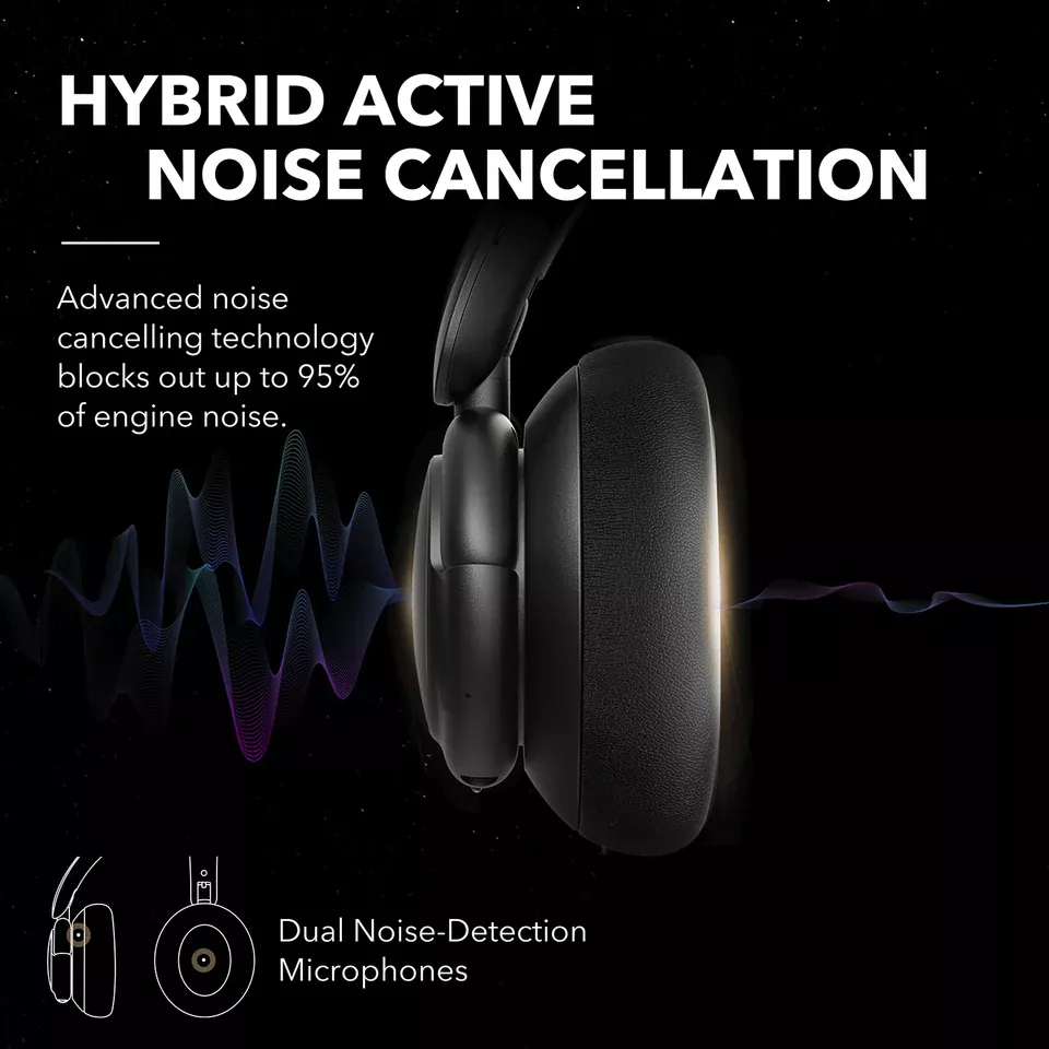 Handsfree Bluetooth Anker SoundCore Q30, A2DP, ANC, Crna A3028313