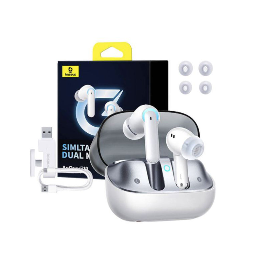 Handsfree Bluetooth Baseus AeQur G10, TWS, Bijeli A00055400221-00