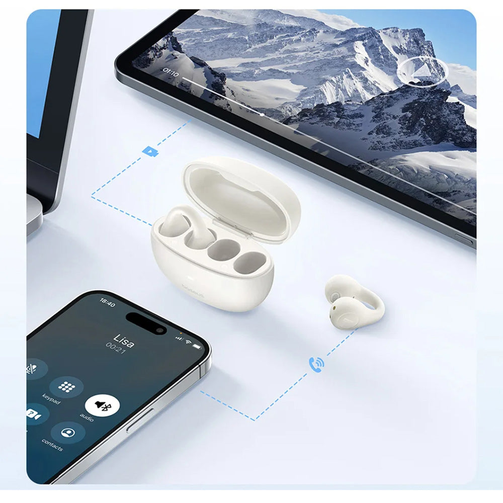 Handsfree Bluetooth Baseus AirGo AS01, TWS, Bijeli A00069101223-00