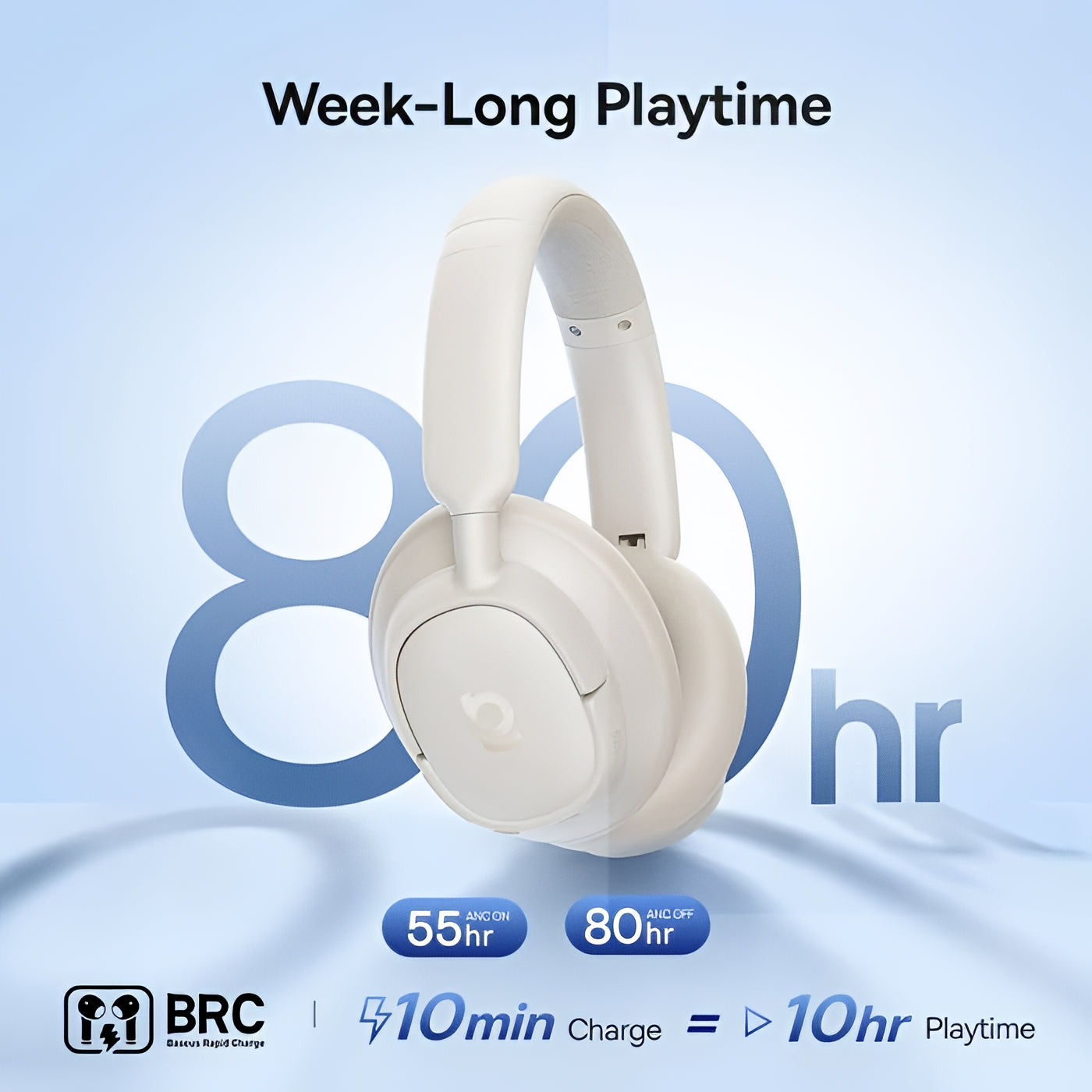 Handsfree Bluetooth Baseus Bass BH1 NC, MultiPoint, A2DP, ANC, Bijeli A0203702