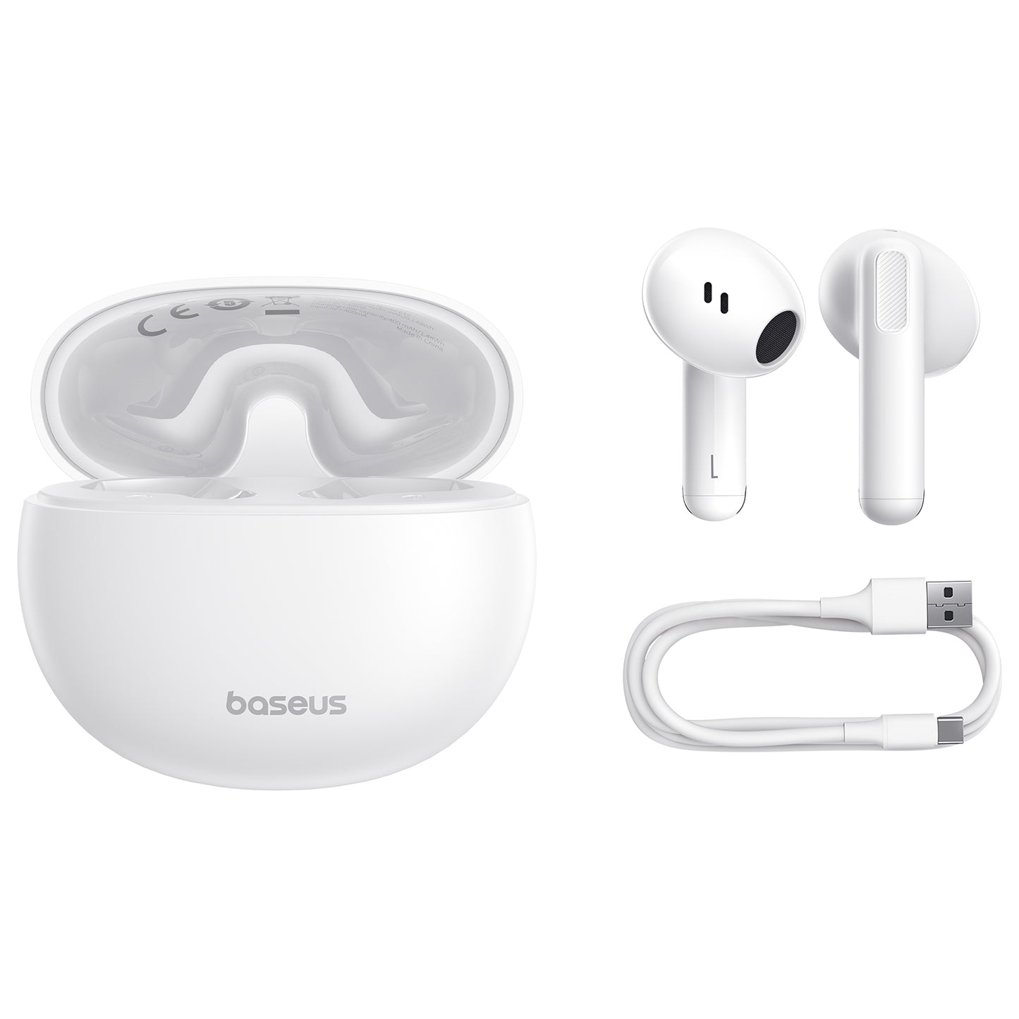 Handsfree Bluetooth Baseus Bowie E12, TWS, Bijeli A00059801216-Z1