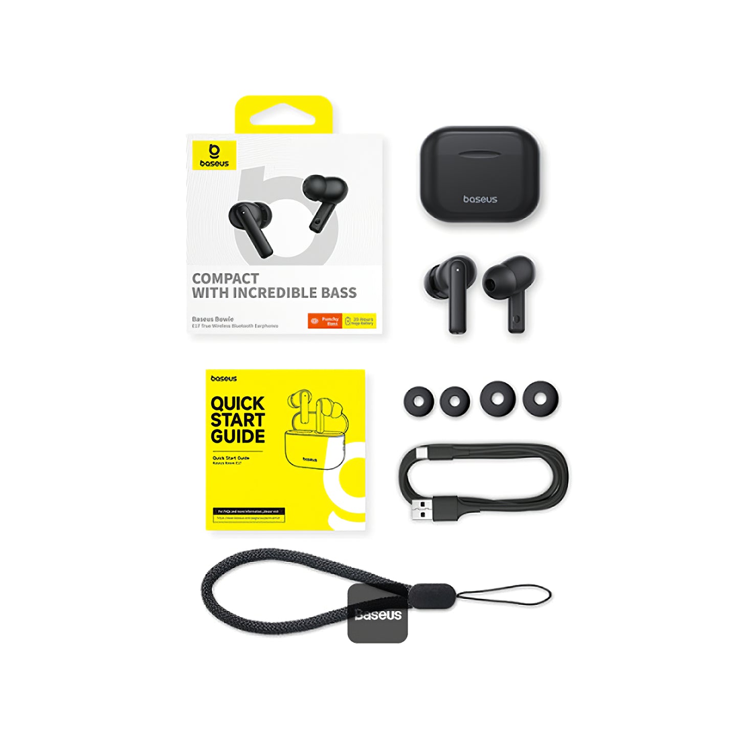 Handsfree Bluetooth Baseus Bowie E17, TWS, Crni A00072200113-Z1