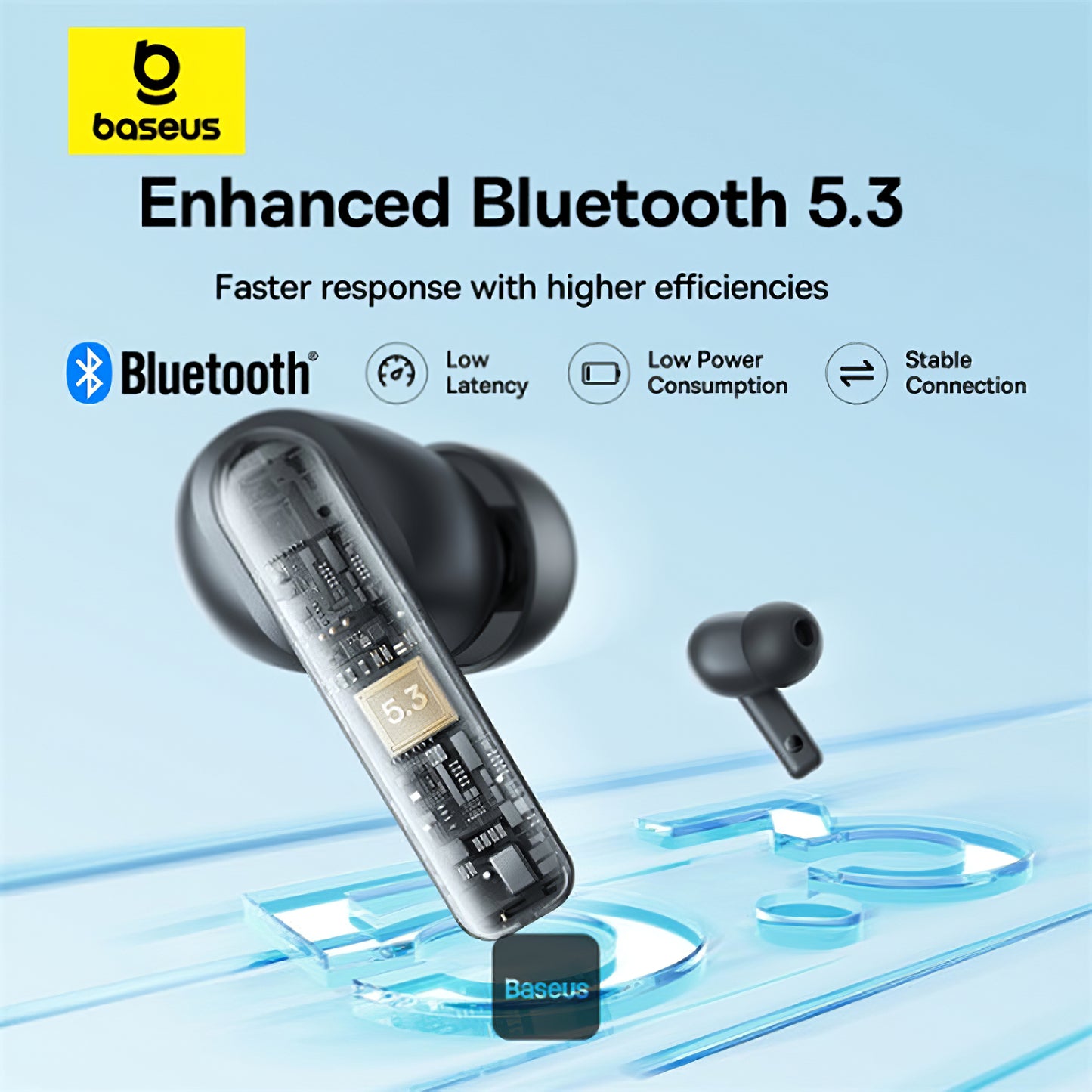 Handsfree Bluetooth Baseus Bowie E17, TWS, Crni A00072200113-Z1