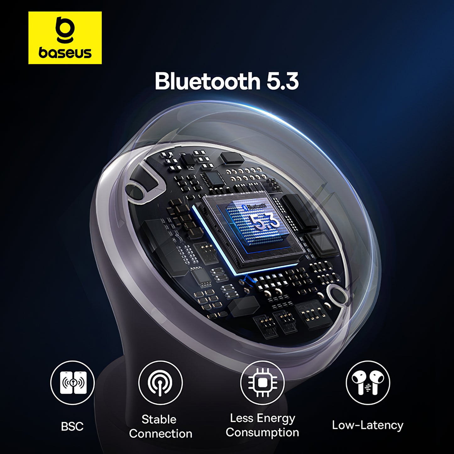 Handsfree Bluetooth Baseus Bowie E18, TWS, Ljubičasti A00023800533-00