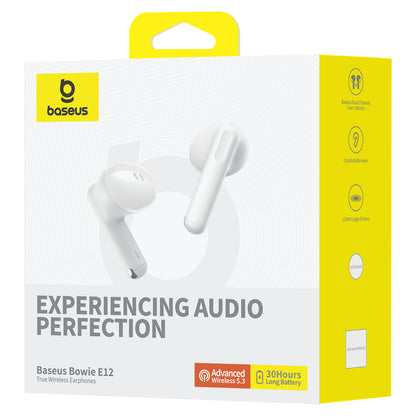 Handsfree Bluetooth Baseus Bowie E12, TWS, Bijeli A00059801216-Z1