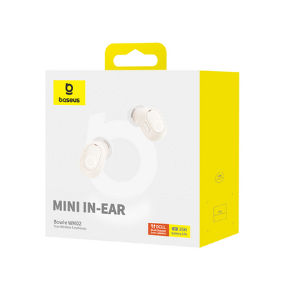 Handsfree Bluetooth Baseus Bowie WM02, TWS, Bijela, Obnovljeno NGTW370202