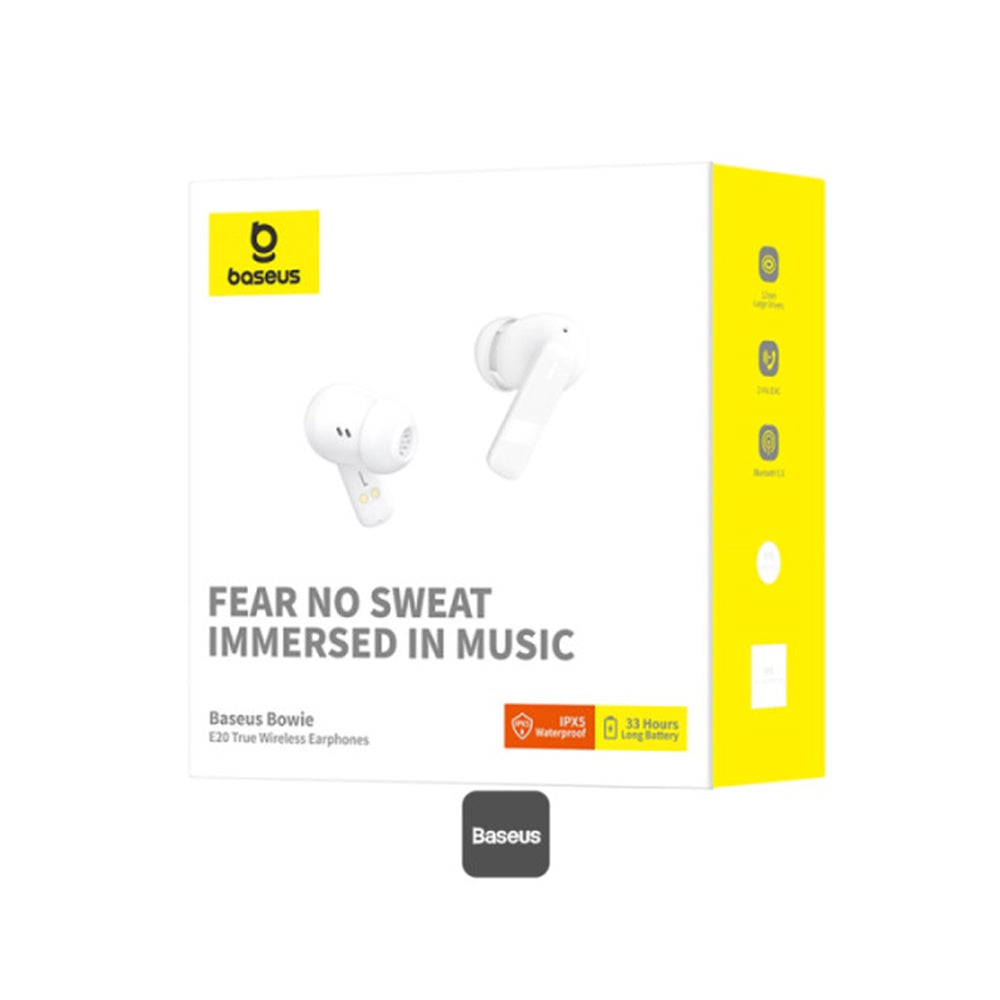 Handsfree Bluetooth Baseus Bowie E20, TWS, Bijeli A00069700223-00
