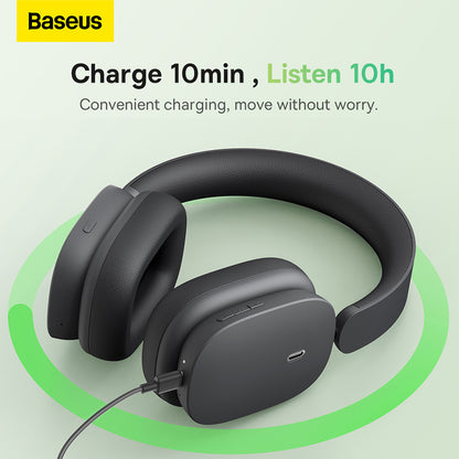 Handsfree Bluetooth Baseus Bowie H1, A2DP, ANC, Siva NGTW230213
