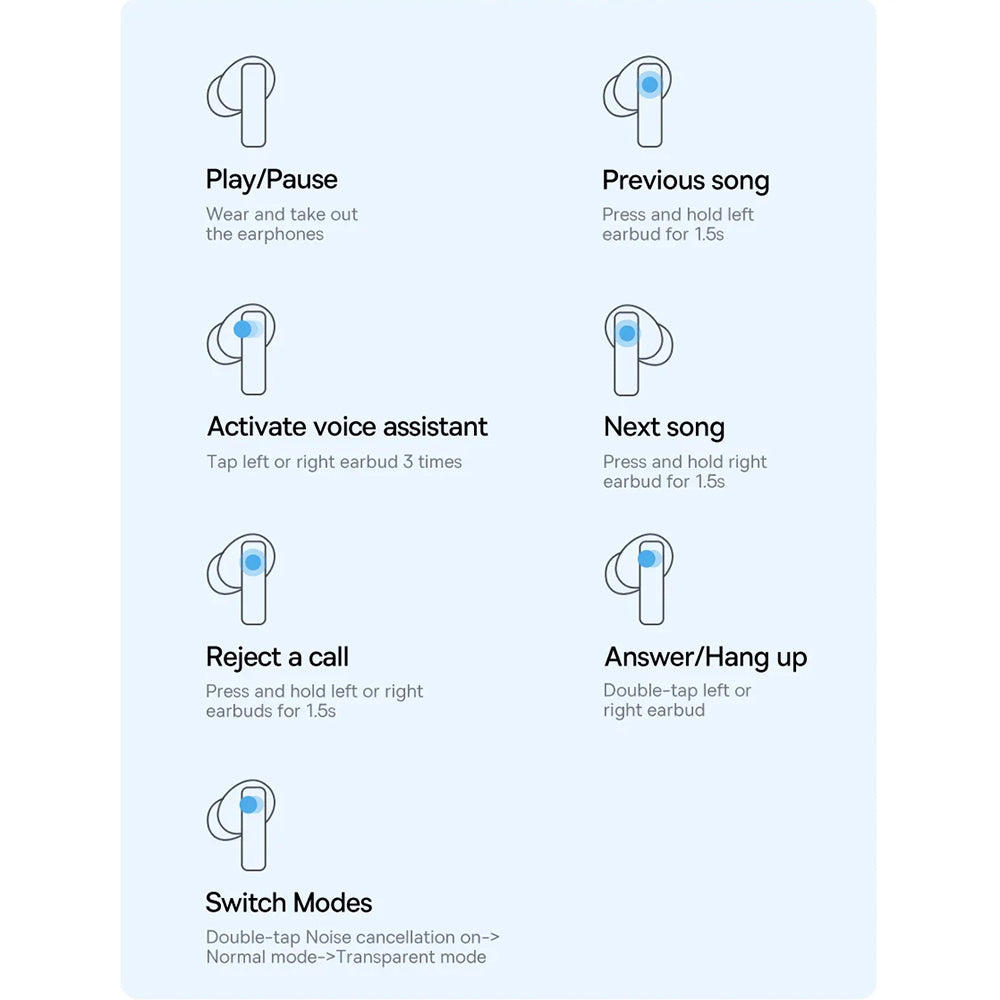 Handsfree Bluetooth Baseus Bowie M2, TWS, Bijeli A00024000221-Z1