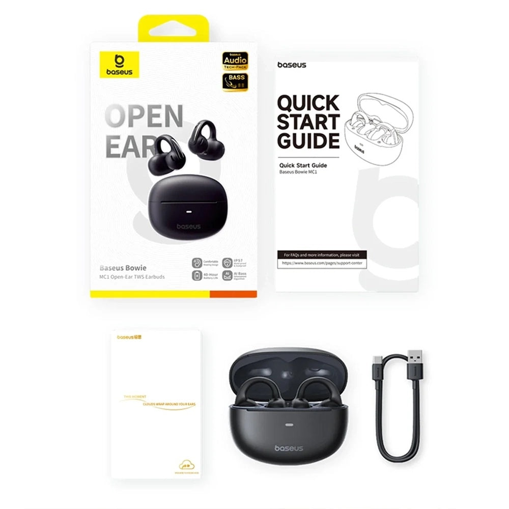 Handsfree Bluetooth Baseus Bowie MC1, TWS, Crni A00083501126-00