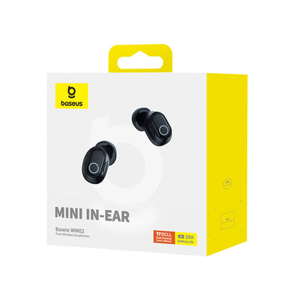 Handsfree Bluetooth Baseus Bowie WM02, TWS, Crni NGTW370201