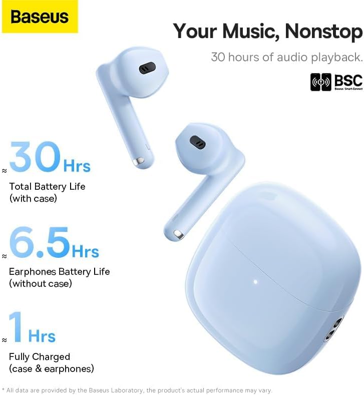 Handsfree Bluetooth Baseus Bowie WX5, TWS, Plava A00051000313-00