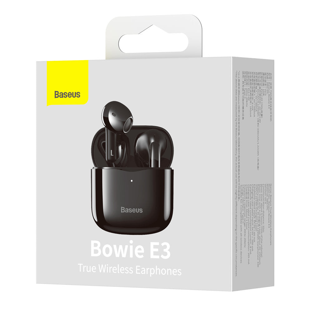 Handsfree Bluetooth Baseus E3, TWS, Crni NGTW080001