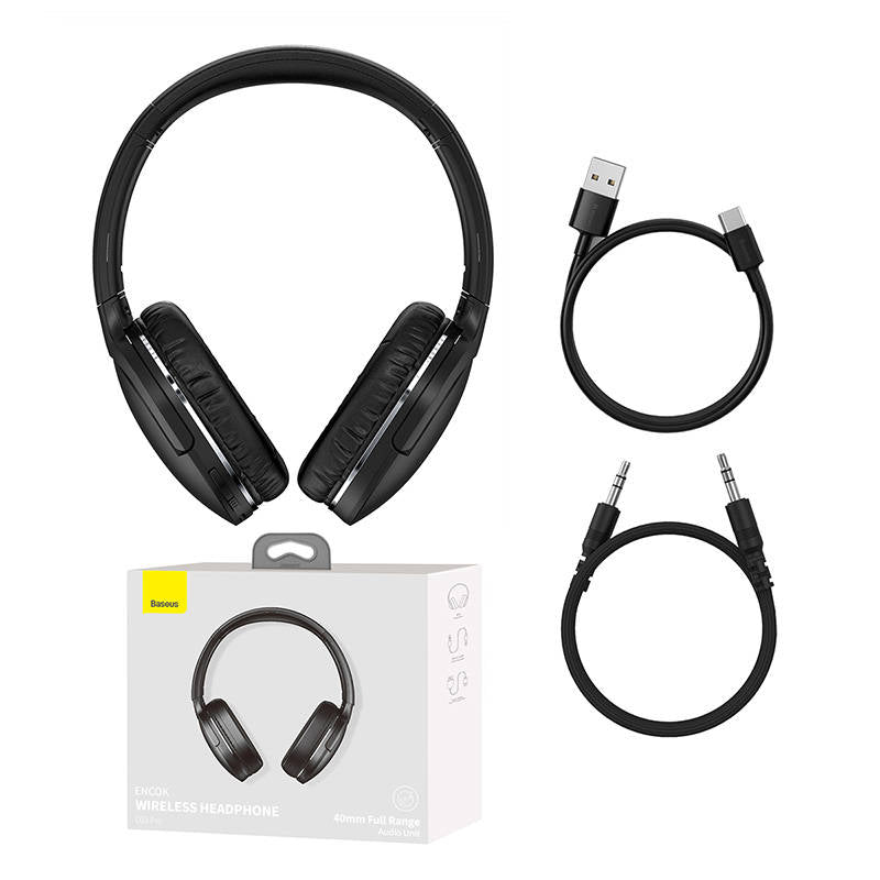 Handsfree Bluetooth Baseus Encok D02 Pro, MultiPoint, A2DP, Crni NGTD010301