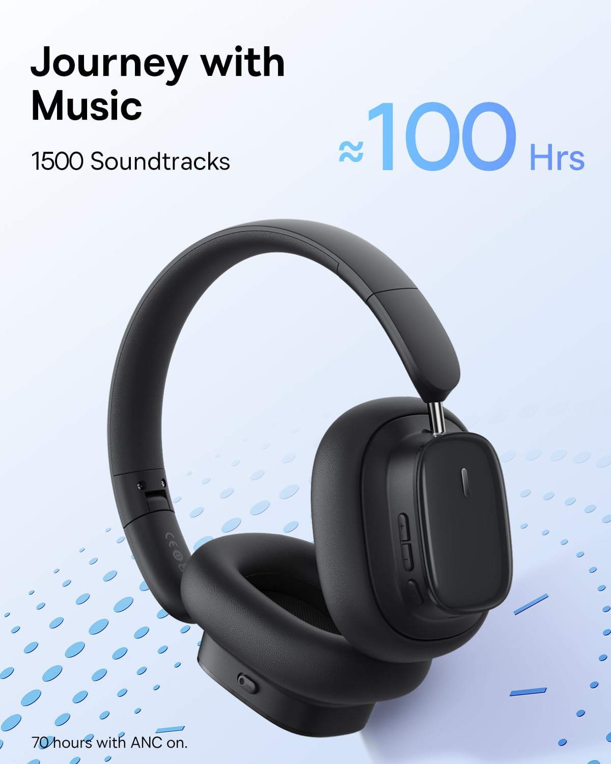Handsfree Bluetooth Baseus H1i, A2DP, ANC, Crni A00050402113-00