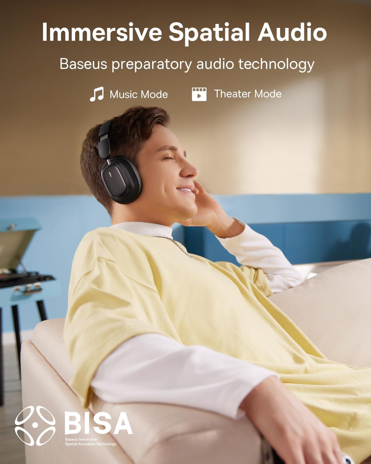 Handsfree Bluetooth Baseus H1i, A2DP, ANC, Crni A00050402113-00
