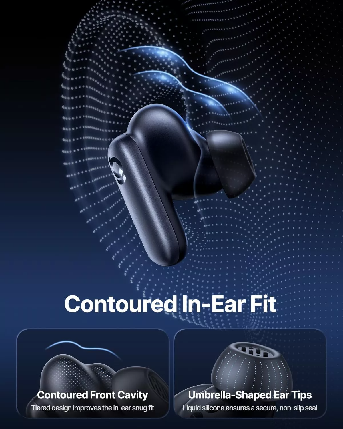 Handsfree Bluetooth Baseus Inspire XP1 Sound by Bose, TWS, ANC, Crni A0010902