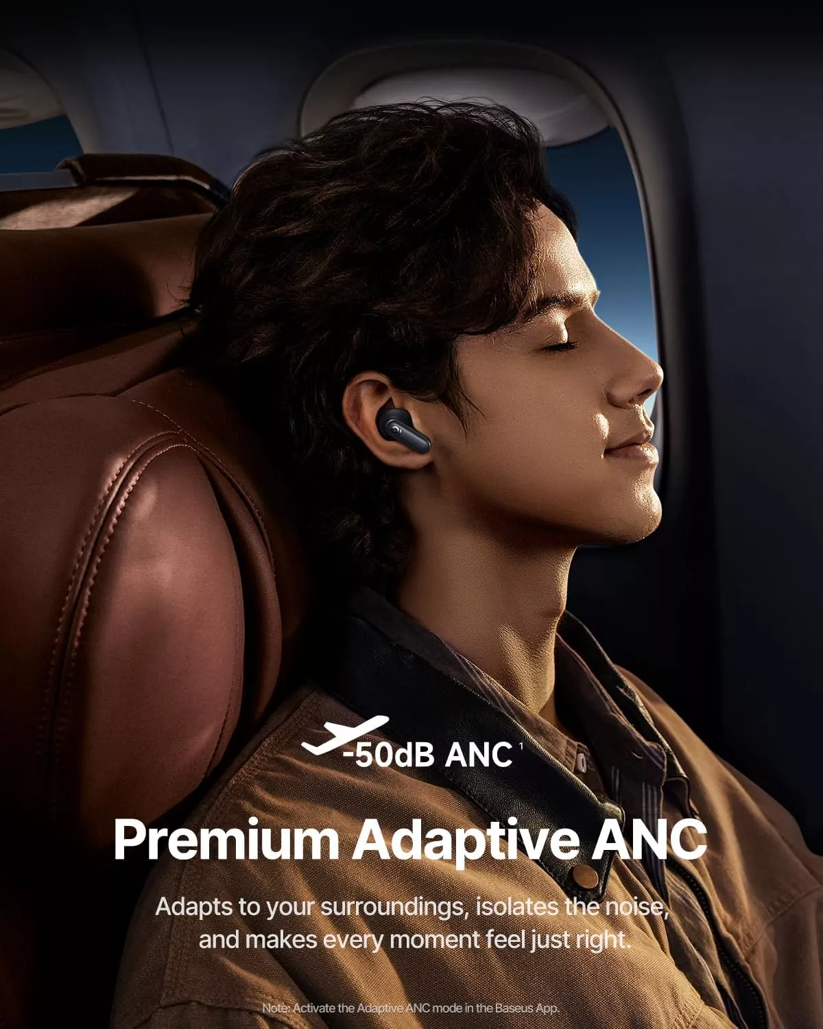 Handsfree Bluetooth Baseus Inspire XP1 Sound by Bose, TWS, ANC, Crni A0010902
