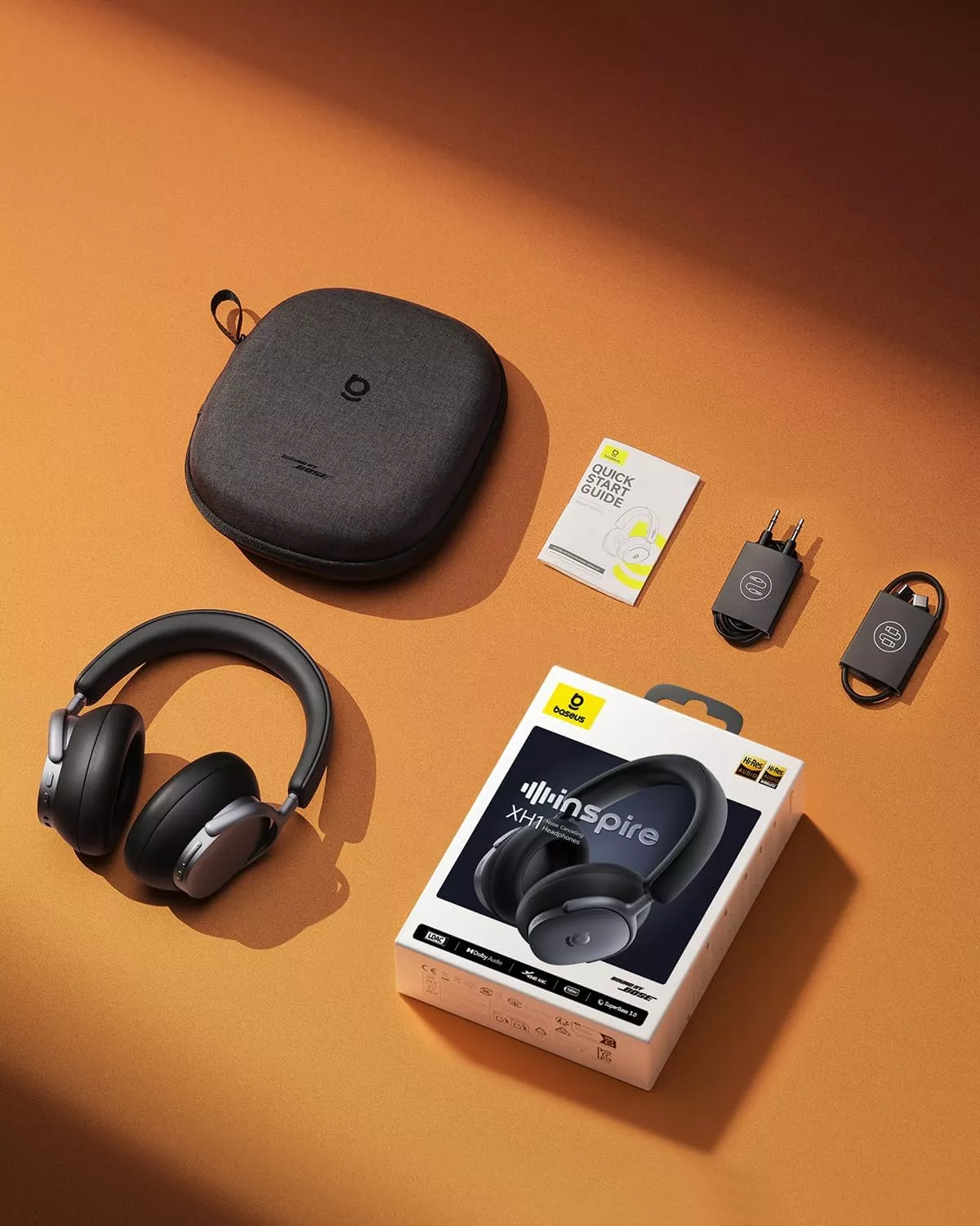 Handsfree Bluetooth Baseus Inspire XH1 Sound by Bose, A2DP, ANC, Crni A00085701123-00