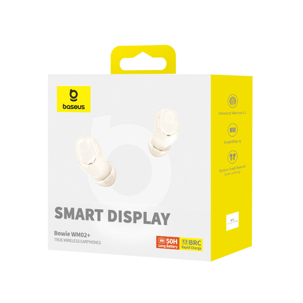 Handsfree Bluetooth Baseus WM02+, TWS, Bijeli NGTW370302