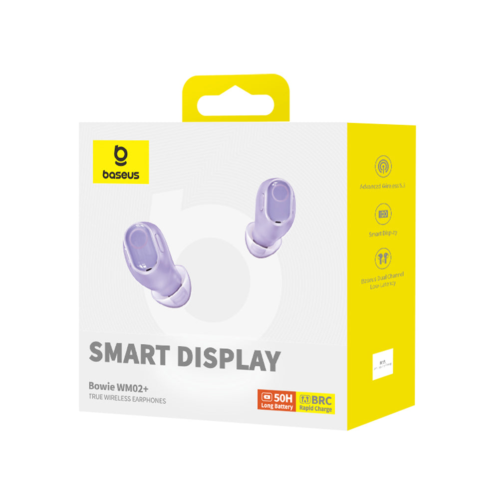 Handsfree Bluetooth Baseus WM02+, TWS, Ljubičasti NGTW370305