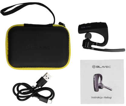 Bluetooth handsfree Blavec Voyager 1, MultiPoint, A2DP, crni 