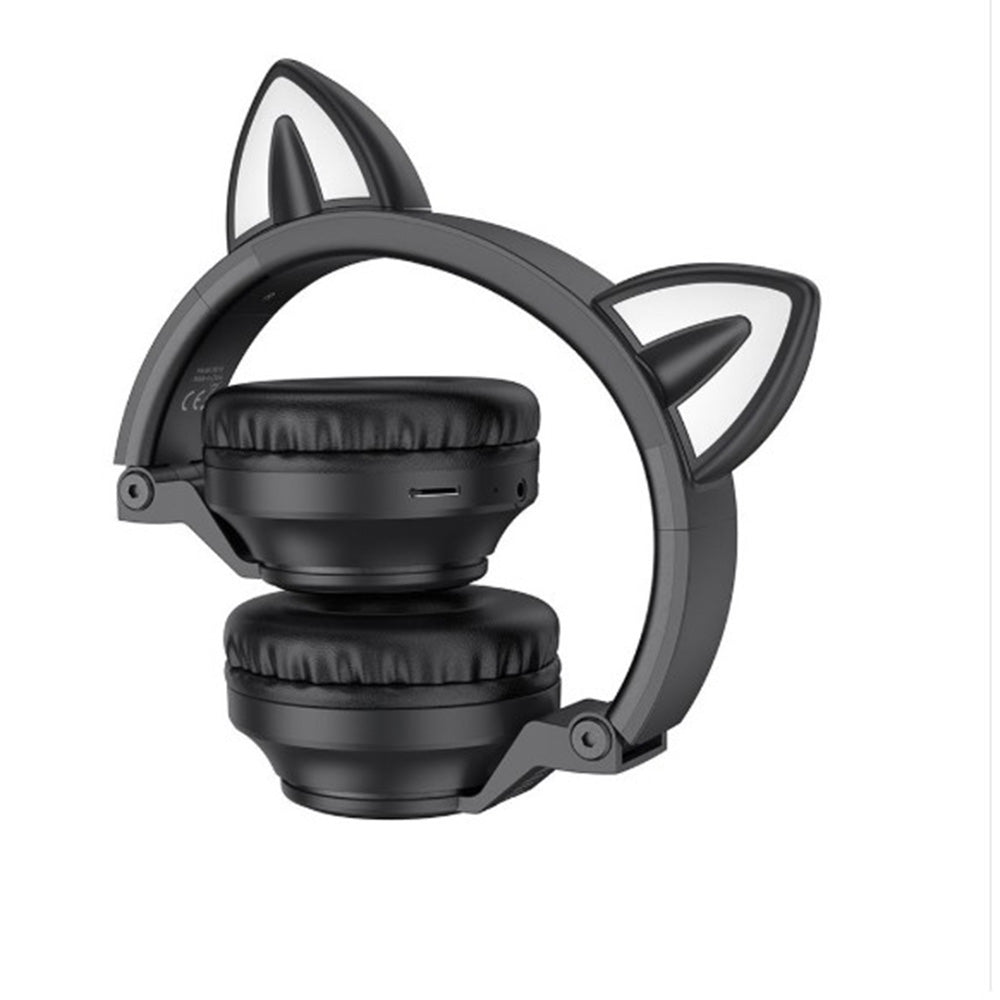 Handsfree Bluetooth Borofone BO18 Cat Ear, A2DP, Crni
