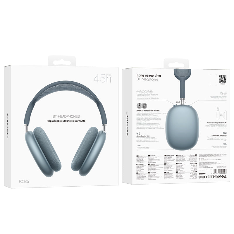 Handsfree Bluetooth Borofone BO35 Adorable, A2DP, Plavi