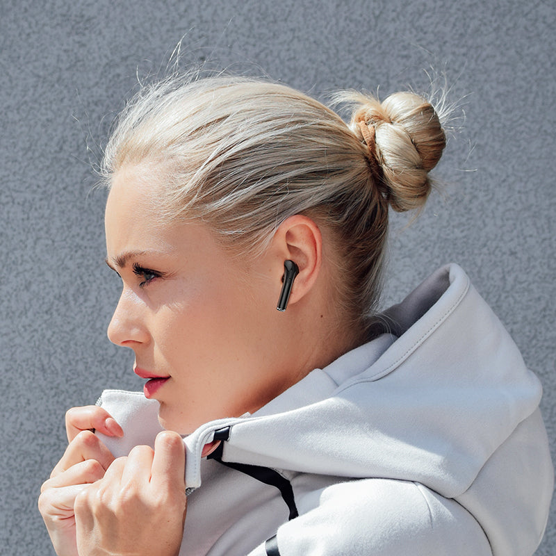 Handsfree Bluetooth Borofone BW29, TWS, Roza