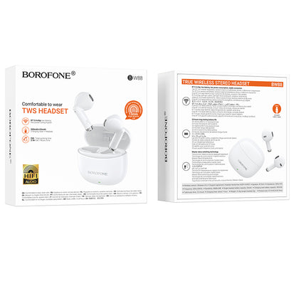 Handsfree Bluetooth Borofone BW88 Deep Rhyme, TWS, Bijela
