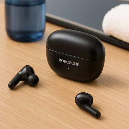Handsfree Bluetooth Borofone FQ1 Shine, TWS, Crni