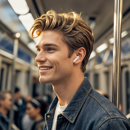Handsfree Bluetooth Borofone FQ7 Treasure, TWS, ANC, MultiPoint, Bijeli
