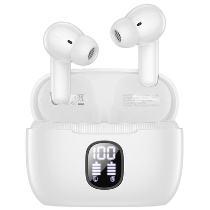 Handsfree Bluetooth Borofone FQ7 Treasure, TWS, ANC, MultiPoint, Bijeli