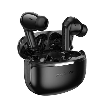 Handsfree Bluetooth Borofone FQ9 Peaceful, TWS, Crni
