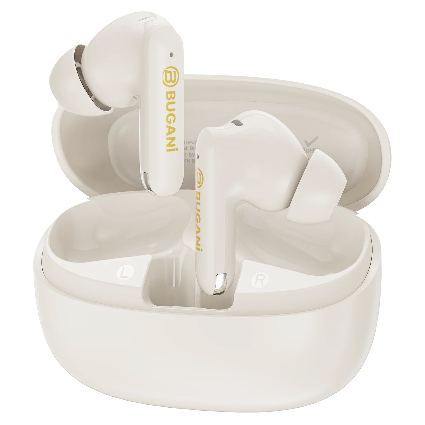Handsfree Bluetooth Bugani Freebuds B20, TWS, ANC, Svijetlo Krem