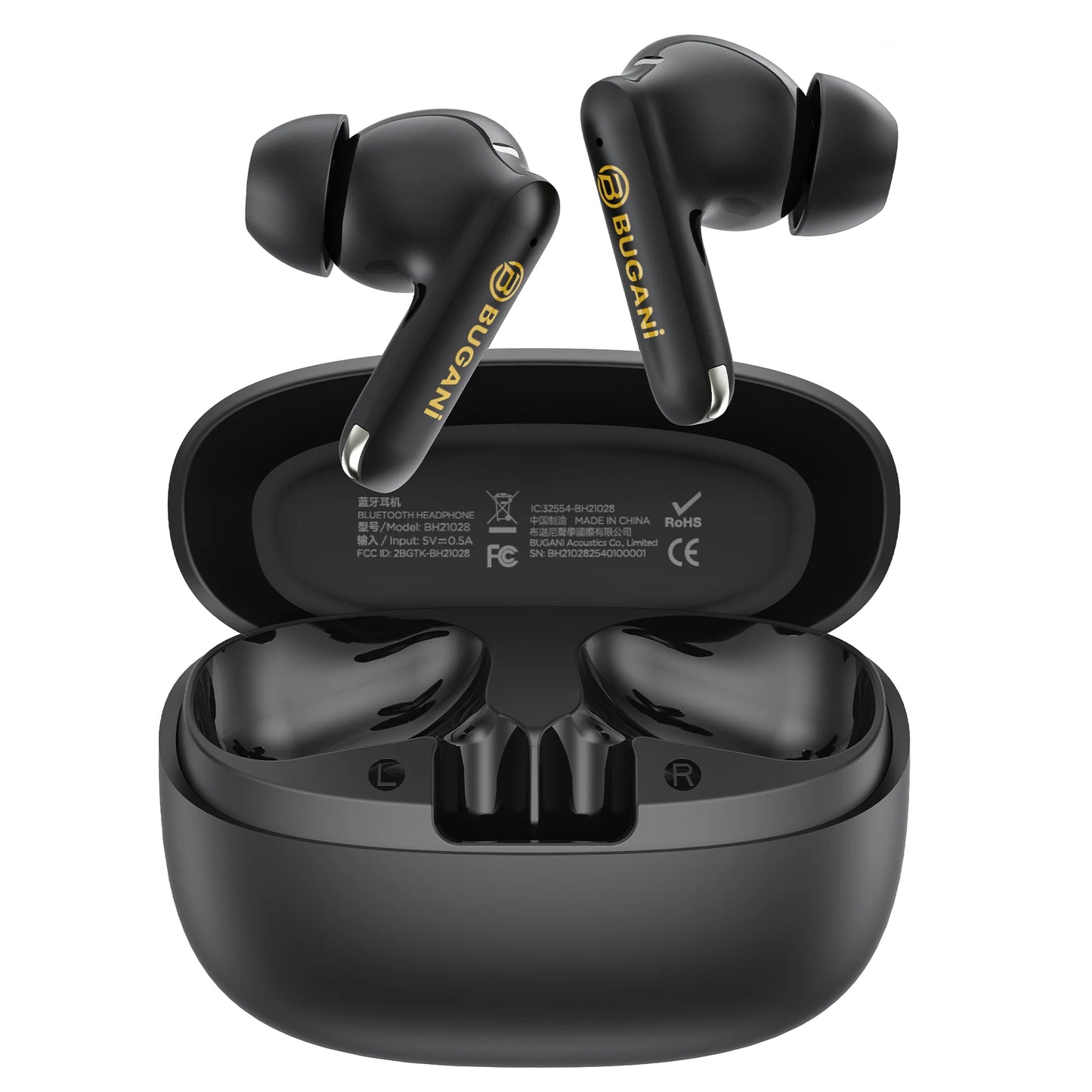 Handsfree Bluetooth Bugani Freebuds B20, TWS, ANC, Crna