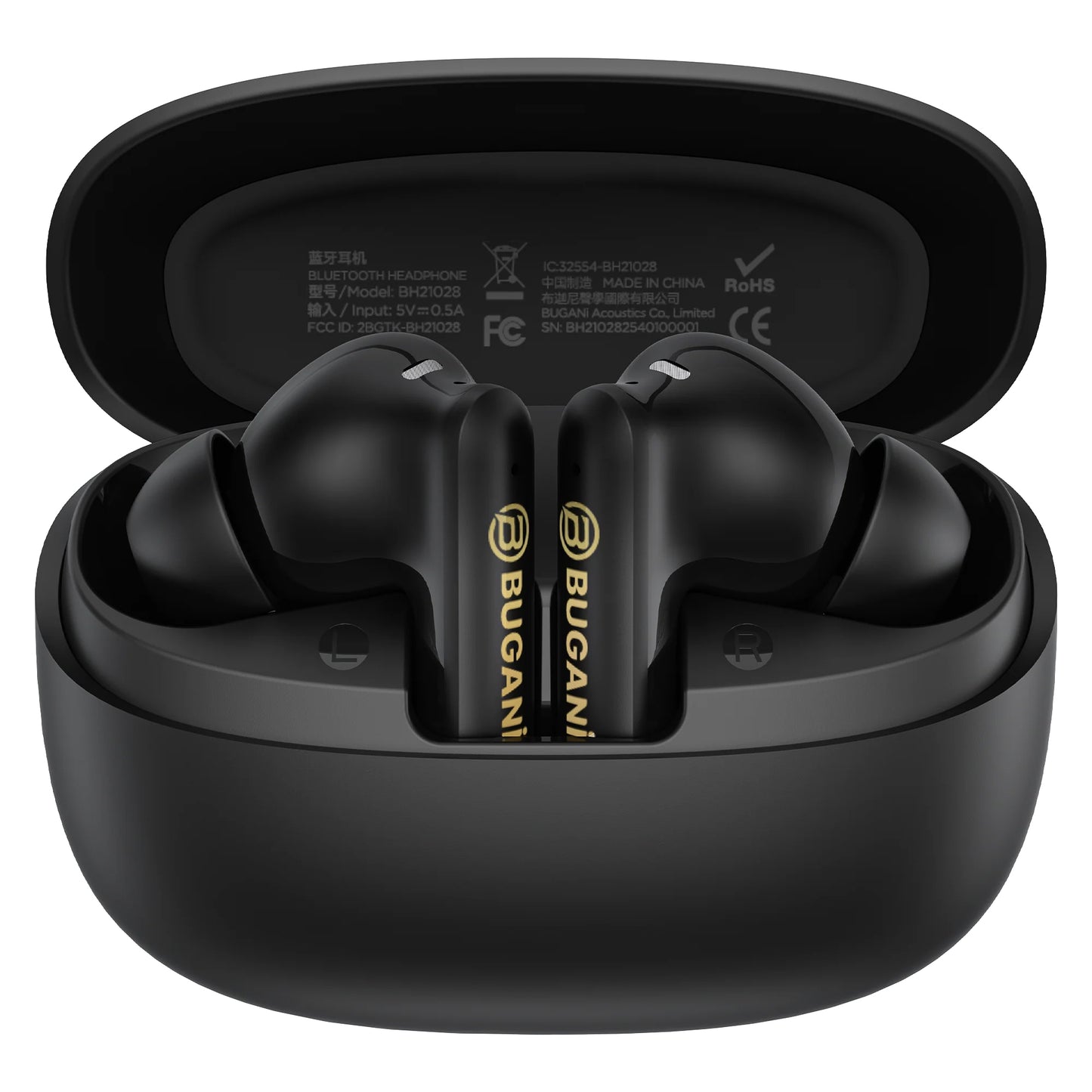 Handsfree Bluetooth Bugani Freebuds B20, TWS, ANC, Crna
